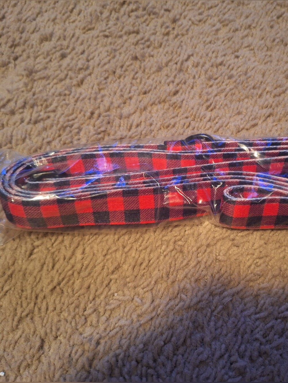 Brand New Sealed Tags for Hope Christmas Buffalo Plaid Dog Leash- 6 Foot Long